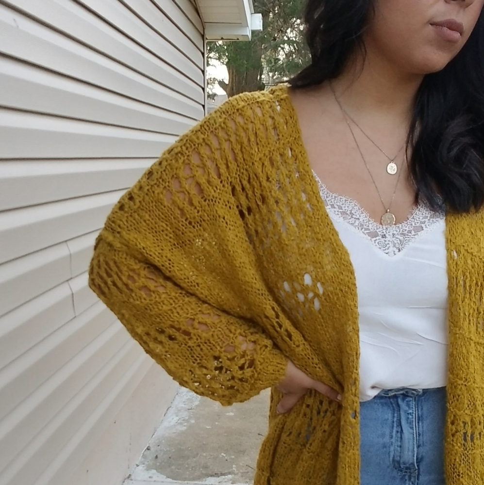 𝙉𝙀𝙒| FAITHFULNESS MUSTARD YELLOW KNIT CARDIGAN - Picture 9 of 11